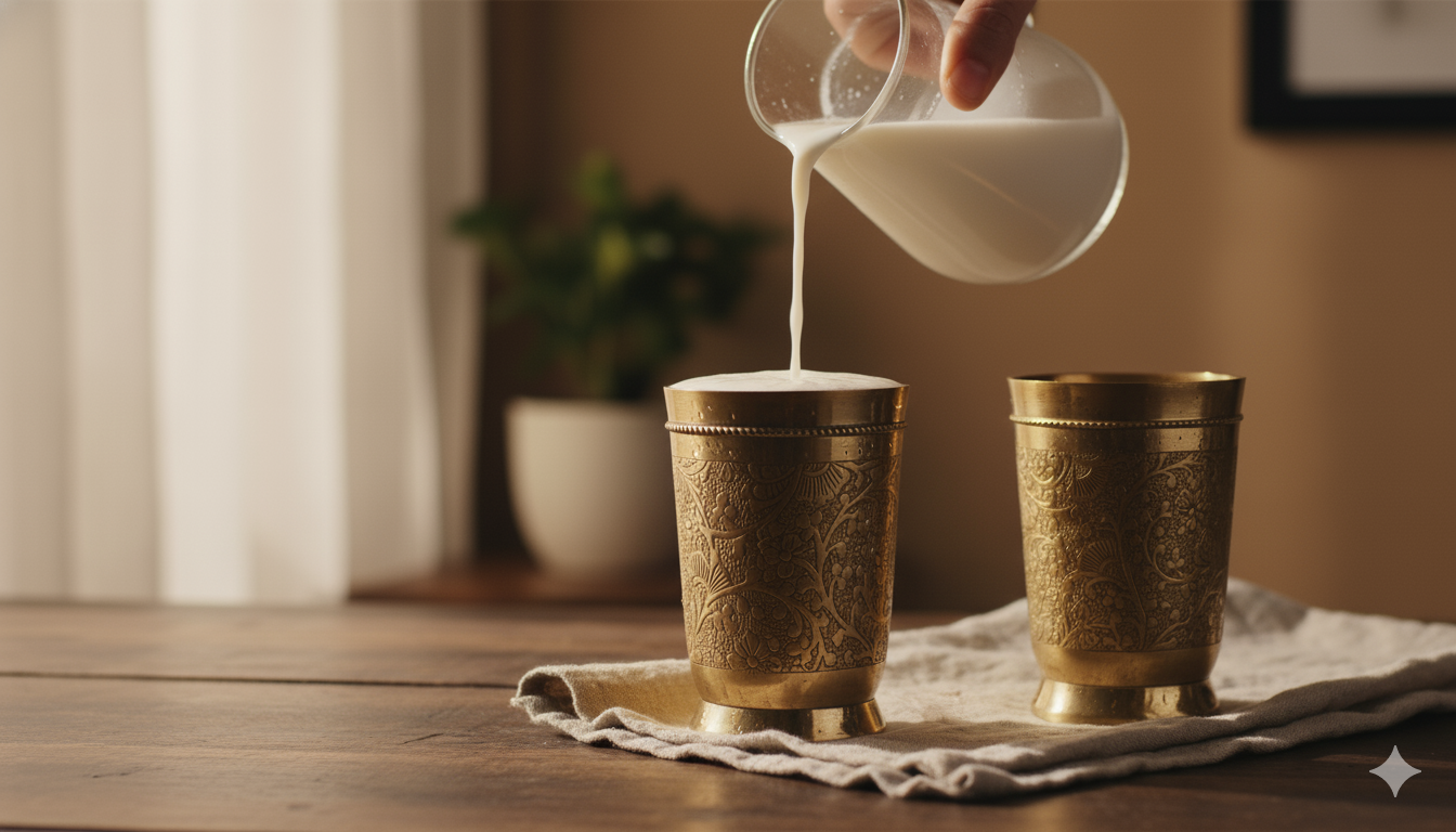 Brass Glass - Engraved Design - related handcrafted Brass product from Viviana London